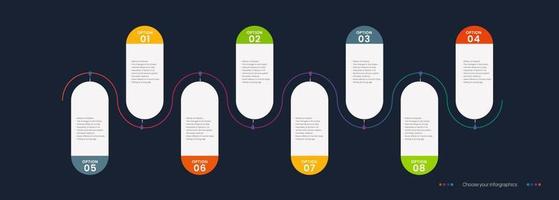 Infographic  five Layout Vector Illustration