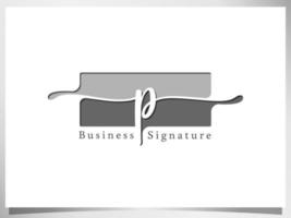 logo design icon for business signature, initial letter T isolated square in white background vector