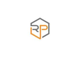 RP letter Logo Design with Creative Modern vector icon template