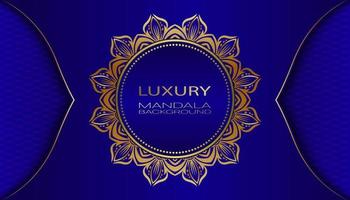 design vector  luxury mandala background  blue gradient