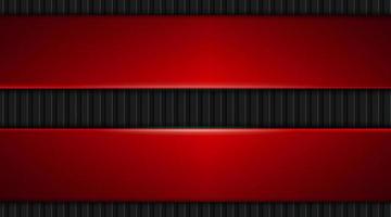 fondo abstracto, franja negra, con placa roja vector