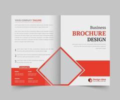 simple and modern bi fold design template vector