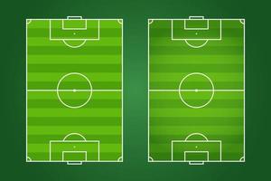 diseño plano de campo de fútbol, ilustración gráfica de campo de fútbol, vector de cancha de fútbol y diseño.