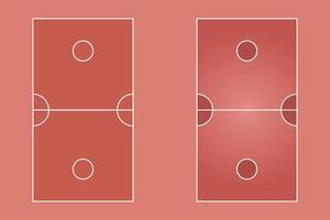 diseño plano de la cancha de takraw, ilustración gráfica del campo deportivo, vector de la cancha de takraw y diseño.