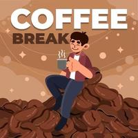 Let's Have a Coffee Break vector