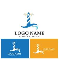 lighthouse logo icon vector template