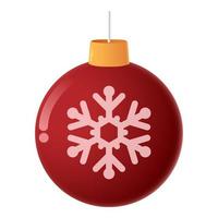 Illustration of cartoon ball ornament, isolated on white background vector