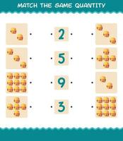 Match the same quantity of girls. Counting game. Educational game for pre shool years kids and toddlers vector