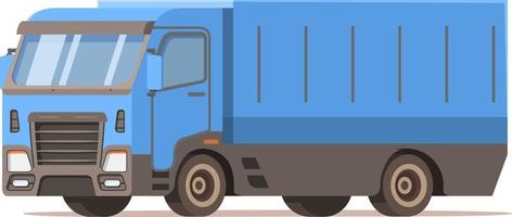 Truck delivery container.Vehicle icon. Flat vector. Delivery and transportation.Shipping logistic.Front view,side.Symbol for a mobile application or website.Isolated on a white background. vector