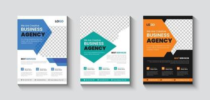 Corporate Business Case Study Conference Flyer Design Template vector