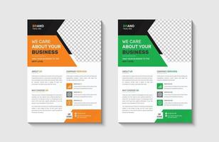 Corporate Business Case Study Conference Flyer Design Template vector