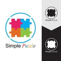 Puzzle vector icon illustration background