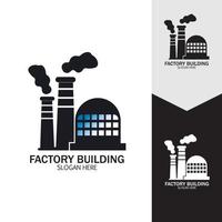 FACTORY BUILDING ICONS VECTOR