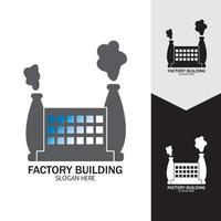 FACTORY BUILDING ICONS VECTOR