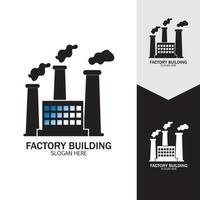 FACTORY BUILDING ICONS VECTOR