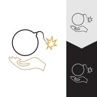 Boom Icon vector background