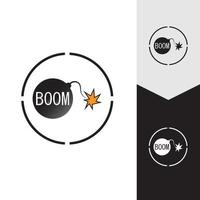 Boom Icon vector background