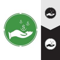 Save money vector icon background