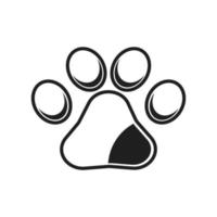 Paw Logo design vector illustration design template