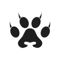 Paw Logo design vector illustration design template