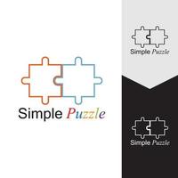 Puzzle vector icon illustration background