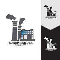 FACTORY BUILDING ICONS VECTOR