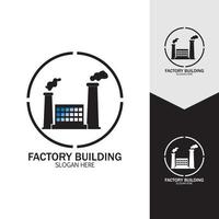 FACTORY BUILDING ICONS VECTOR