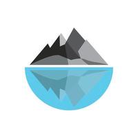 Mountain icon Logo vector