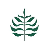 Logos of green Tree leaf ecology nature element vector