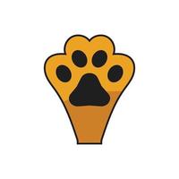 Paw Logo design vector illustration design template