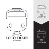 Train icon vector background