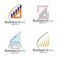 Business Marketing and finance vector logo concept template design