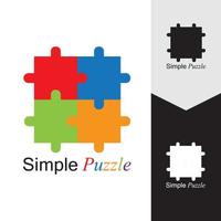 Puzzle vector icon illustration background