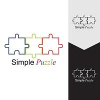 Puzzle vector icon illustration background