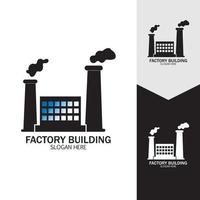 vector de iconos de edificio de fábrica