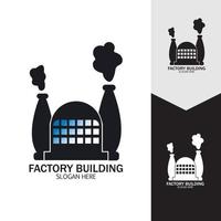 vector de iconos de edificio de fábrica