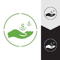 Save money vector icon background