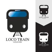 Train icon vector background