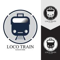 Train icon vector background