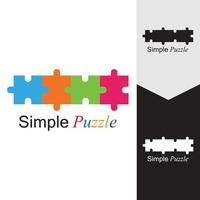 Puzzle vector icon illustration background