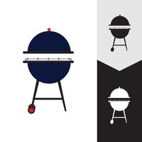 ilustración de vector de icono de barbacoa