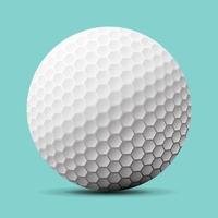 Golf ball. Vector realistic illustration