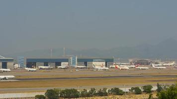 chek lap kok luchthaven, timelapse video