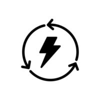 thunderbolt lightning icon vector