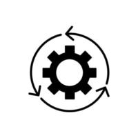 setting, cogwheel, gear icon vector