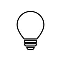 lamp, lightbulb icon vector