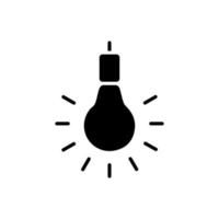 lamp, lightbulb icon vector