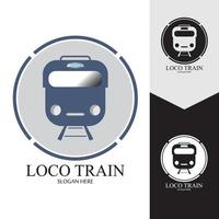 Train icon vector background