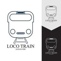 Train icon vector background