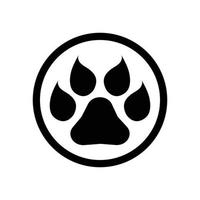 Paw Logo design vector illustration design template